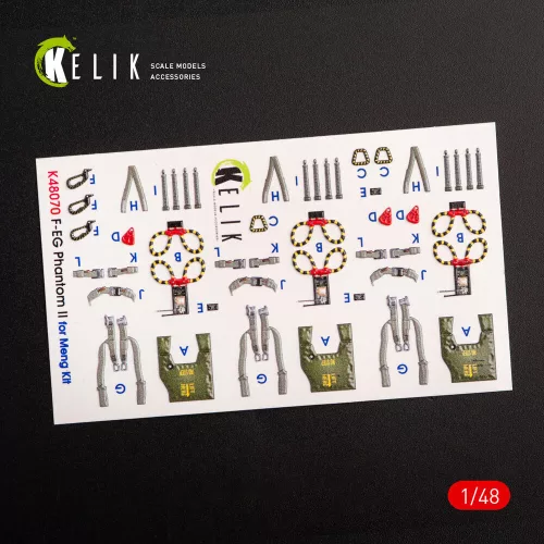 Kelik 1:48 F-4E Phantom II interior 3D decals for Meng kit