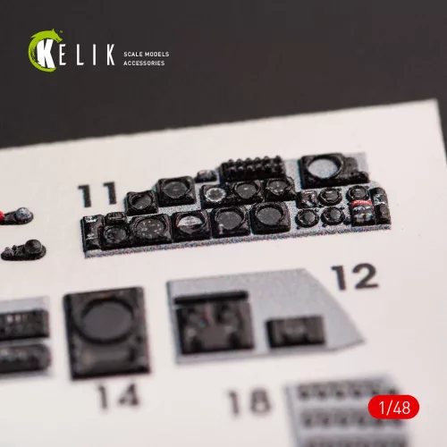 Kelik 1:48 F-4E Phantom II interior 3D decals for Meng kit