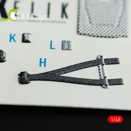 Kelik 1:48 Dauphin II SA.365F / AS.565SA interior 3D decals for Kitty Hawk / Zimimodel kit