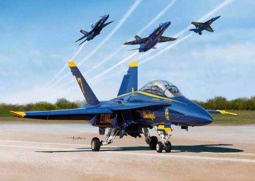 Kinetic 1:48 USN BLUE ANGELS 2017 F/A-18A/B/C/D repülő makett