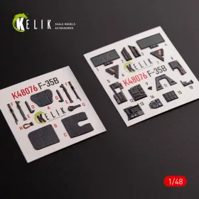 Kelik 1:48 F-35B interior 3D decals for Tamiya kit