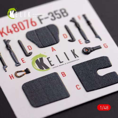 Kelik 1:48 F-35B interior 3D decals for Tamiya kit