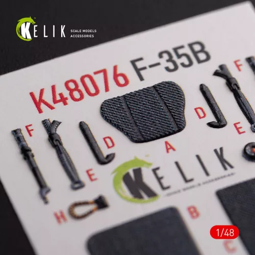 Kelik 1:48 F-35B interior 3D decals for Tamiya kit