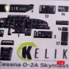Kelik 1:48 O-2A Skymaster interior 3D decals green decoration type for ICM kit