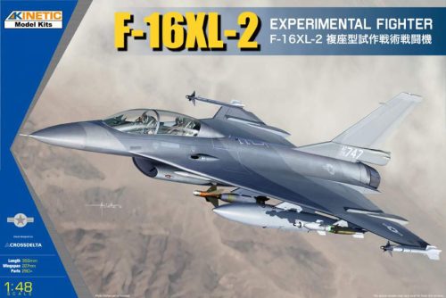 Kinetic 1:48 General-Dynamics F-16XL-2 Experimental Fighter repülő makett