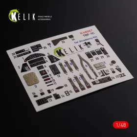 Kelik 1:48 TBF-1C interior 3D decals for Academy kit