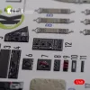 Kelik 1:48 TBF-1C interior 3D decals for Academy kit