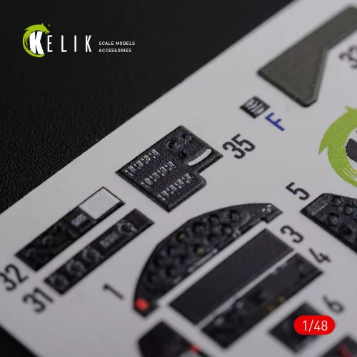Kelik 1:48 TBF-1C interior 3D decals for Academy kit
