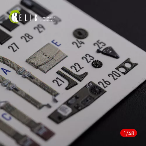 Kelik 1:48 TBF-1C interior 3D decals for Academy kit