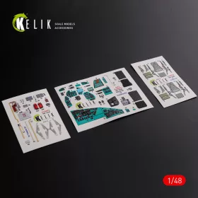   Kelik 1:48 Mi-24D (Hind-D) interior 3D decals for Trumpeter kit