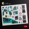 Kelik 1:48 Mi-24D (Hind-D) interior 3D decals for Trumpeter kit