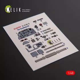   Kelik 1:48 IL-2M3 - interior 3D decals for Academy/Accurate Miniatures kit