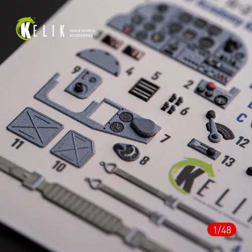 Kelik 1:48 IL-2M3 - interior 3D decals for Academy/Accurate Miniatures kit