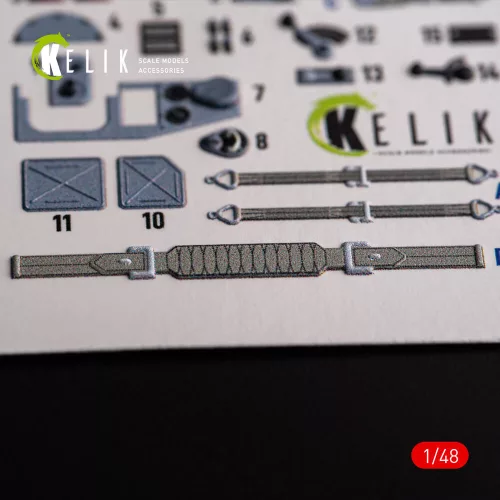 Kelik 1:48 IL-2M3 - interior 3D decals for Academy/Accurate Miniatures kit