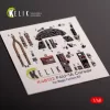Kelik 1:48 F4U-1A Corsair - interior 3D decals for Magic Factory kit