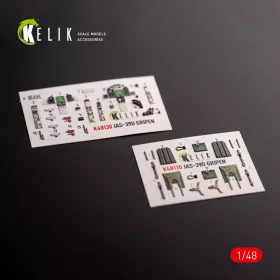Kelik 1:48 Jas-39 D - interior 3D decals for Italeri kit