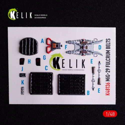 Kelik 1:48 Mig-29C (9-13) Fulcrum interior 3D decals for GWH