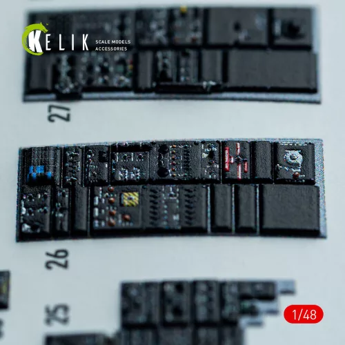 Kelik 1:48 F-14A - interior 3D decals for GWH kit