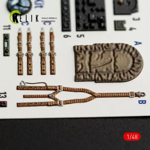 Kelik 1:48 Westland Lysander Mk.III - interior 3D decals for Eduard kit