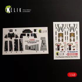 Kelik 1:48 F-4E Terminator - interior 3D decals for Hasegawa