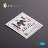 Kelik 1:72 F-5E Tiger II early series interior 3D decals for Dream Model kit