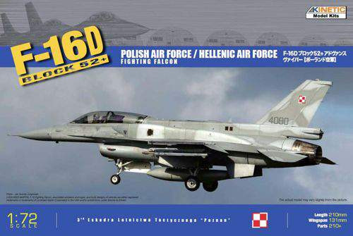 Kinetic 1:72 F-16 D Block 52+ (Hellenic(Greek) Air Force and Polish AF)
