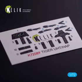   Kelik 1:72 Eurocopter Tiger UHT/HAP interior 3D decals for Revell kit