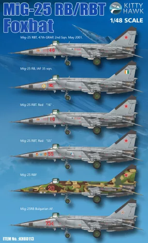 Kitty Hawk 1:48 MIG-25 RB/RBT Foxbat