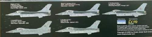 KINETIC 1:48 F-16A MLU Block 20 -Gold S