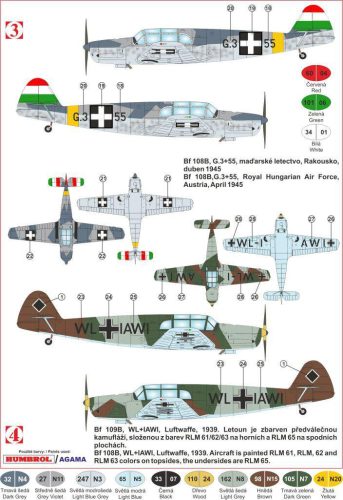 KP Model 1:72 Messerschmitt Bf 108B in axis service