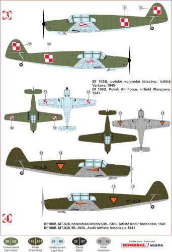 KP Model 1:72 Messerschmitt Bf 108B/K-70 in foreign services