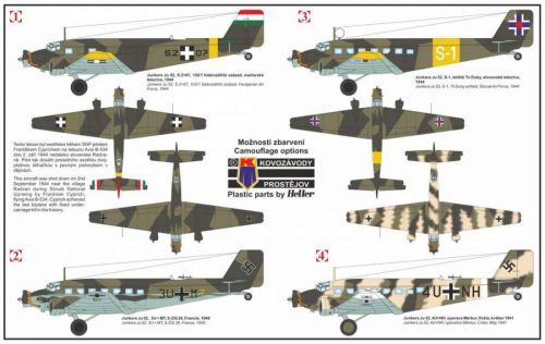 KP Model 1:72 Junkers Ju-52/3m ”Tante Ju”, Luftwaffe, Hungary, Slovakia