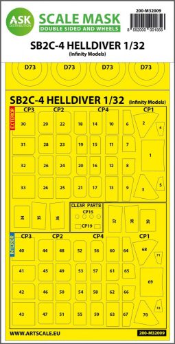 ASK mask 1:32 SB2C-4 Helldiver double-sided express mask for Infinity kit
