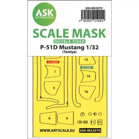 ASK mask 1:32 P-51D Mustang double-sided fit mask for Tamiya