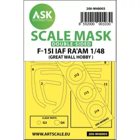   ASK mask 1:48 F-15I Ra'am double-sided painting mask for Great Wall Hobby