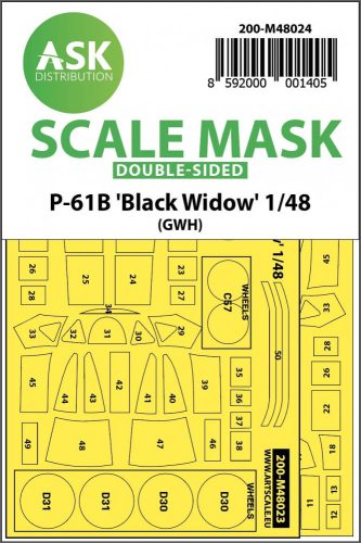 ASK mask 1:48 P-61 Black Widow double sided GWH