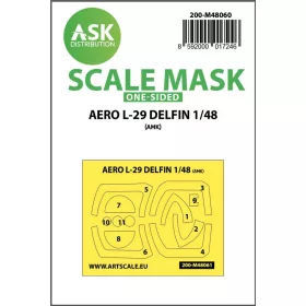   ASK mask 1:48 AERO L-29 DELFIN one-sided express mask for AMK