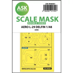   ASK mask 1:48  AERO L-29 DELFIN double-sided express mask for AMK