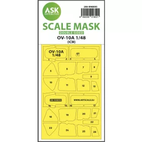   ASK mask 1:48 O-2A double-sided mask self-adhesive, pre-cutted for ICM