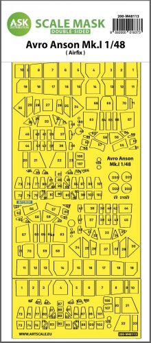 ASK mask 1:48 Avro Anson Mk.I double-sided express mask, self-adhesive and pre-cutted for Airfix