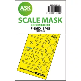 ASK mask 1:48 F-86D double-sided express fit mask for Revell