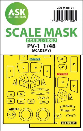 ASK mask 1:48 PV-1 Ventura double-sided express fit mask for Academy