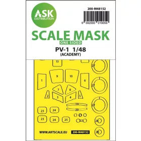   ASK mask 1:48 PV-1 Ventura one-sided express fit mask for Academy
