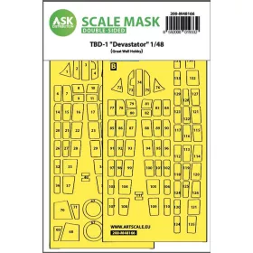   ASK mask 1:48 TBD-1 Devastator double-sided fit express mask for Great Wall Hobby