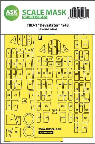 ASK mask 1:48 TBD-1 Devastator double-sided fit express mask for Great Wall Hobby