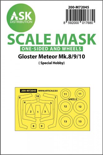 ASK mask 1:72 SAAB 37 Viggen double seater one-sided painting mask for Special Hobby