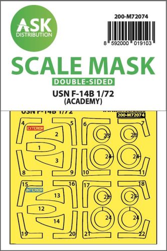 ASK mask 1:72 F-14B double-sided express fit mask for Academy