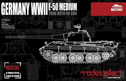 Modelcollect 1:72 Germany WWII E-50 Medium Tank with 88Gun