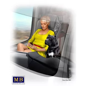   Master Box 1:24 Truckers series.Joni(Lookout)Johnson&her dog Maxx