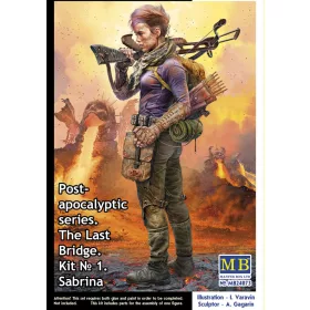   Master Box 1:24 Post-Apocalyptic series. The last bridge. Kit No.1. Sabrina